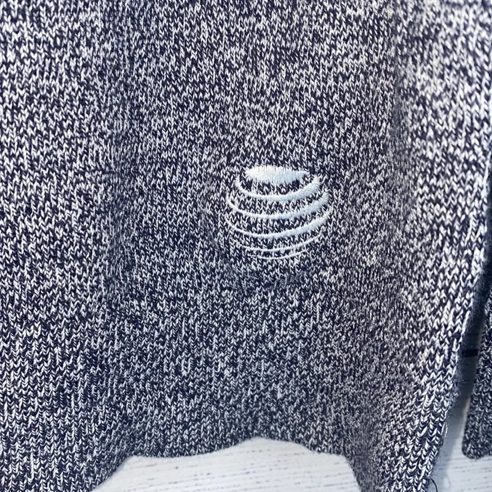 The Outfitters by Land’s End heathered grey sweater with button detail on side - Picture 6 of 11